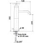 Bateria umywalkowa stojąca chrom 5102LTT8 Sapho Industry zdj.2