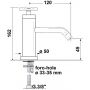 Bateria umywalkowa stojąca chrom 5102TT8 Sapho Industry zdj.2