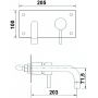 Bateria umywalkowa podtynkowa chrom 5593 Sapho Rhapsody zdj.2