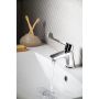 Bateria umywalkowa stojąca chrom LE002 Sapho Lea zdj.3