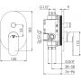 Bateria wannowo-prysznicowa podtynkowa 17021033 Steinberg 170 zdj.2