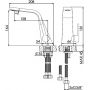 Bateria umywalkowa stojąca czarna 26010101S Steinberg 260 zdj.2