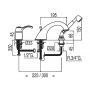 Bateria wannowo-prysznicowa nawannowa chrom 14214502 Tres Monoclasic 1900 zdj.2
