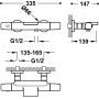 Bateria wannowo-prysznicowa ścienna termostatyczna 19017499AC Tres Over-Wall zdj.2