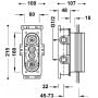 Element podtynkowy baterii 20785001 Tres Therm Box zdj.2