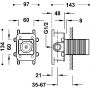 Element podtynkowy baterii 20827810 Tres Rapid Box zdj.2