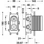 Element podtynkowy baterii 20828110 Tres Rapid Box zdj.2