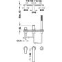 Bateria wannowo-prysznicowa nawannowa 21116101KMB Tres Project zdj.2