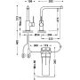 Tres Cocina 23045403NM bateria kuchenna z filtrem stojąca czarna zdj.2