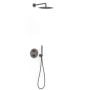 Zestaw prysznicowy podtynkowy termostatyczny z deszczownicą grafitowy 26235004GR Tres Therm-Box zdj.1