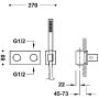 Tres B-System 30735201NM bateria wannowo-prysznicowa podtynkowa podtynkowa czarny zdj.2