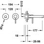 Tres Max-Tres 06230021 bateria umywalkowa podtynkowa chrom zdj.2