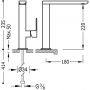 Bateria umywalkowa stojąca chrom 20020502 Tres Loft-Tres zdj.2