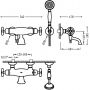 Tres Monoclasic 24217409OR bateria wannowo-prysznicowa zdj.2