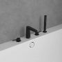 Bateria wannowo-prysznicowa nawannowa czarna TVT127002000K5 Villeroy & Boch Conum zdj.1