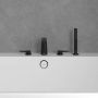 Bateria wannowo-prysznicowa nawannowa czarna TVT127002000K5 Villeroy & Boch Conum zdj.5
