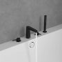 Bateria wannowo-prysznicowa nawannowa czarna TVT127002000K5 Villeroy & Boch Conum zdj.3