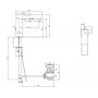Bateria umywalkowa stojąca chrom TVW11200200061 Villeroy & Boch Subway 3.0 zdj.2