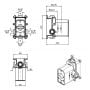 Element podtynkowy baterii R96715 Zucchetti zdj.2