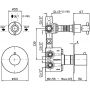 Bateria prysznicowa podtynkowa ZH5646XG3 Zucchetti Helm zdj.2