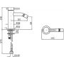 Bateria bidetowa ZHE378XP41 Zucchetti Helm zdj.2