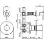 Bateria prysznicowa podtynkowa ZHL659XP91 Zucchetti Helm zdj.2