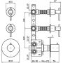 Bateria prysznicowa podtynkowa ZHL660XG3 Zucchetti Helm zdj.2