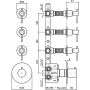 Bateria wannowo-prysznicowa podtynkowa ZHL661XP31G2 Zucchetti Helm zdj.2