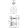 Bateria prysznicowa podtynkowa ZHM659XP31 Zucchetti Helm zdj.2