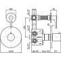 Bateria prysznicowa podtynkowa ZMM659C3 Zucchetti Medameda zdj.2