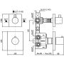 Bateria wannowo-prysznicowa podtynkowa ZP8646N6 Zucchetti Pan zdj.2