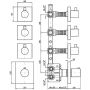 Bateria wannowo-prysznicowa podtynkowa ZP8661N6 Zucchetti Pan zdj.2