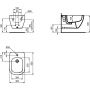 Bidet wiszący T3552V1 Ideal Standard Tesi zdj.2