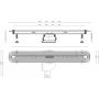 Odpływ prysznicowy 65 cm SUPERSLIMSTEELDRAIN65 Bravat Super Slim Steel zdj.2