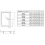 Brodzik prostokątny 100x80 cm SDRD10800504S Radaway Doros D Compact zdj.2
