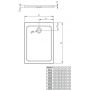 Brodzik prostokątny SDRF108001 Radaway Doros zdj.2