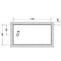 Brodzik prostokątny 170x90 cm biały 720212000000000 Duravit Tempano zdj.2