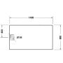 Brodzik prostokątny 140x80 cm biały 720217380000000 Duravit Stonetto zdj.2