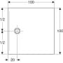 Brodzik kwadratowy 100x100 cm biały 551220001 Geberit CleanFloor30 zdj.2