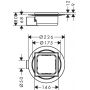 Odpływ prysznicowy 15 cm 56055800 Hansgrohe RainDrain Spot zdj.2