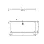 Brodzik prostokątny 180x80 cm beżowy K8304FT Ideal Standard Ultra Flat S zdj.2