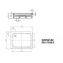 Brodzik prostokątny 90x80 cm biały 440400010001 Kaldewei Duschplan zdj.2