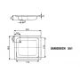 Brodzik prostokątny 90x80 cm biały 440800010001 Kaldewei Sanidusch zdj.2