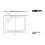 Brodzik prostokątny 100x75 cm biały 430200010001 Kaldewei Superplan zdj.2