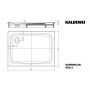 Brodzik prostokątny 100x75 cm biały 430248040001 Kaldewei Superplan zdj.2