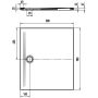 Brodzik prostokątny 90x80 cm biały 352247980001 Kaldewei Superplan Zero zdj.2