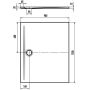 Brodzik prostokątny 120x90 cm biały 355400010001 Kaldewei Superplan Zero zdj.2