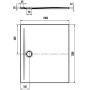Brodzik prostokątny 120x100 cm biały 355600010001 Kaldewei Superplan Zero zdj.2