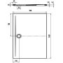 Brodzik prostokątny 140x90 cm biały 357847980001 Kaldewei Superplan Zero zdj.2
