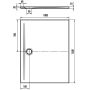 Brodzik prostokątny 140x100 cm biały 358000010001 Kaldewei Superplan Zero zdj.2